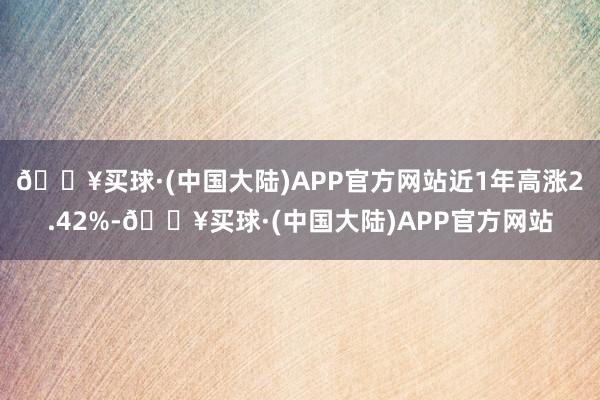 🔥买球·(中国大陆)APP官方网站近1年高涨2.42%-🔥买球·(中国大陆)APP官方网站